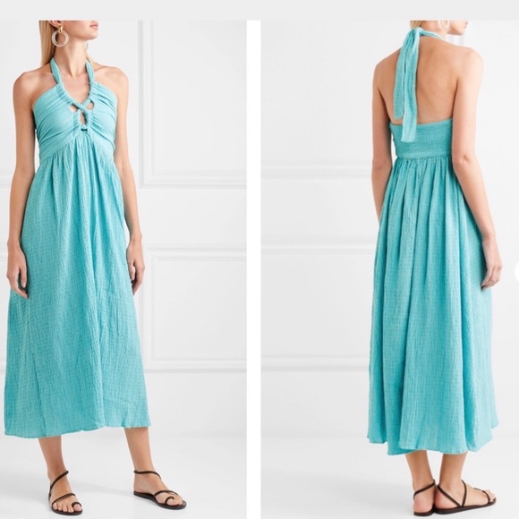 Mara Hoffman Annika Turquoise Cotton Dress - Picture 5 of 8